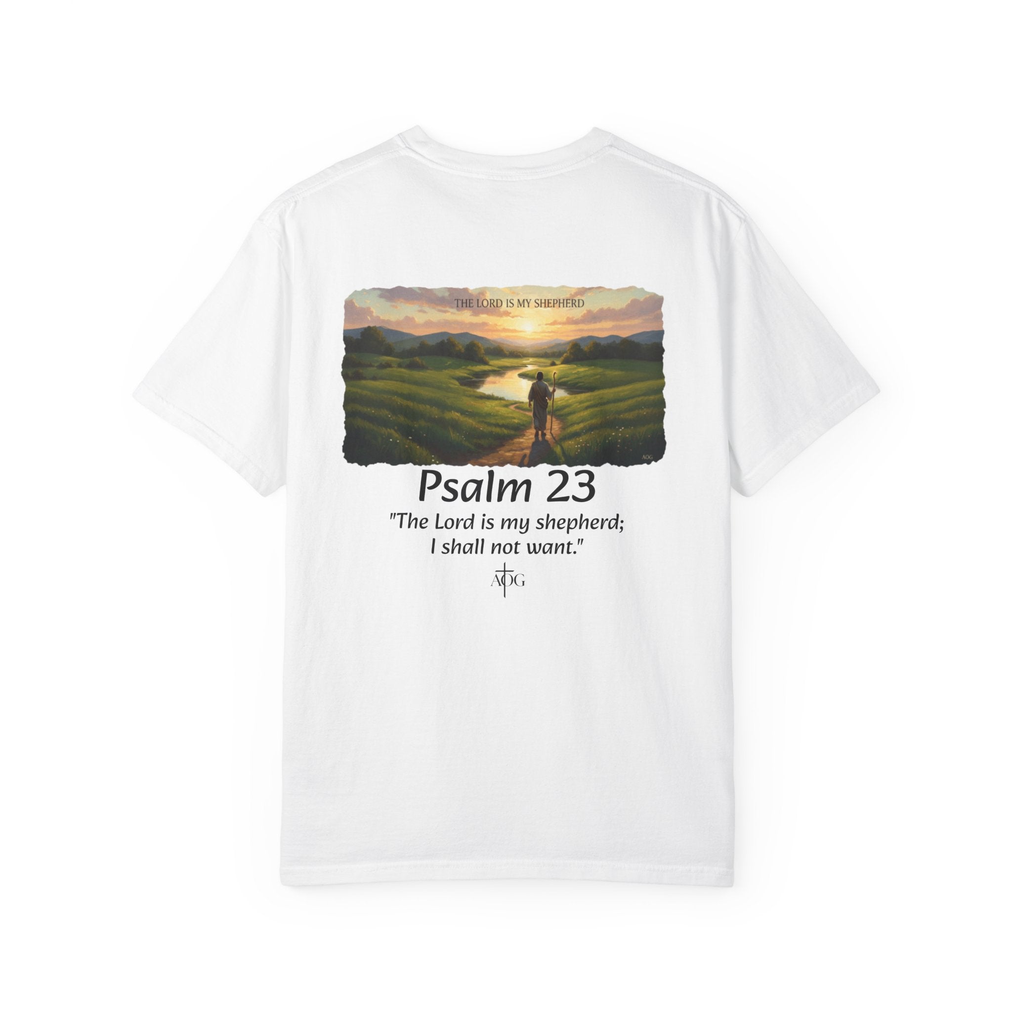 Inspirational Bible Verse T-Shirt, Faith Apparel, Christian Gift, Psalm 23 Shirt, Unisex Clothing