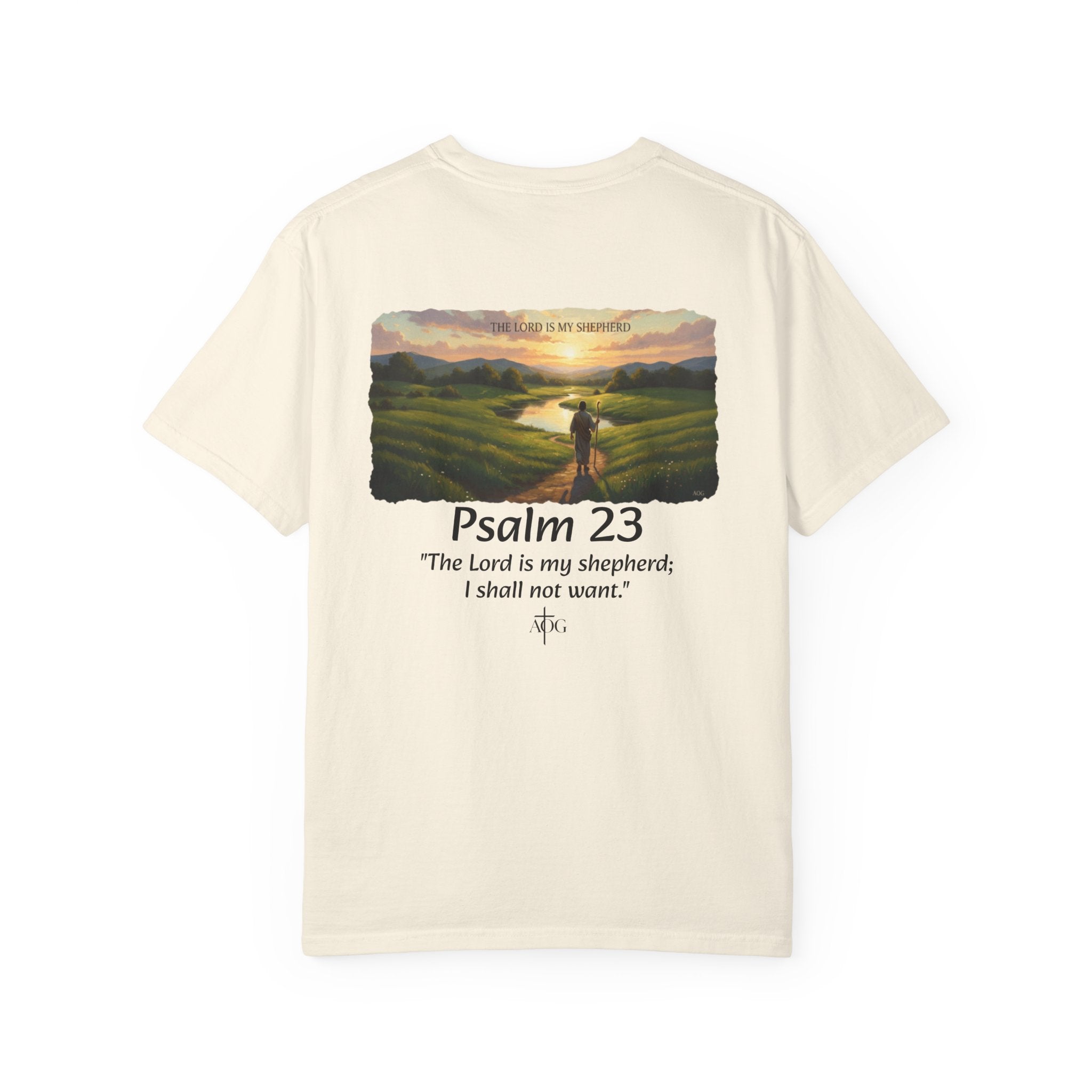 Inspirational Bible Verse T-Shirt, Faith Apparel, Christian Gift, Psalm 23 Shirt, Unisex Clothing