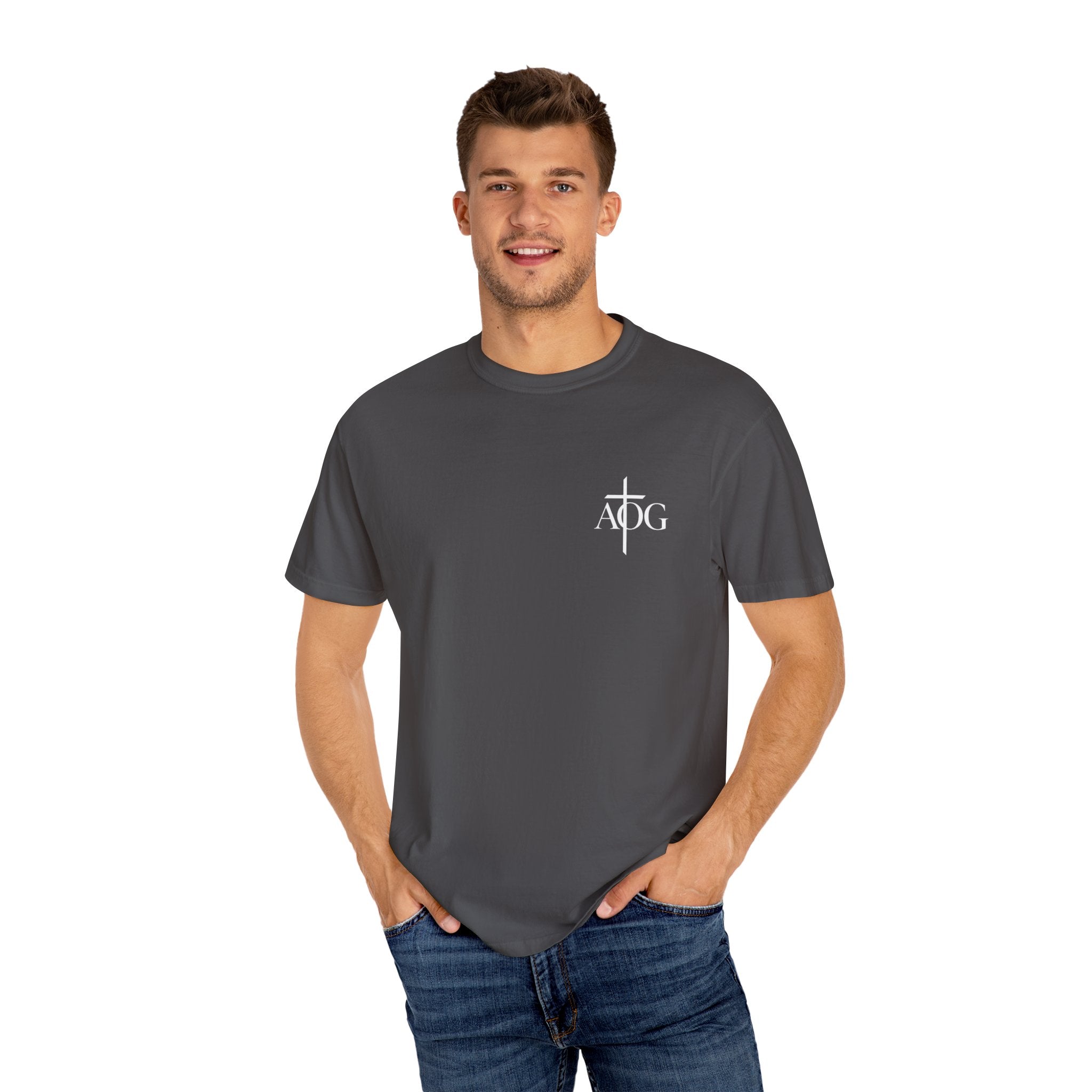 Garment-Dyed T-Shirt with Revelation 19:16 Design | Unisex Christian Tee | Faith-Based Apparel | Stylish Gift for Believers, Spiritual [...]