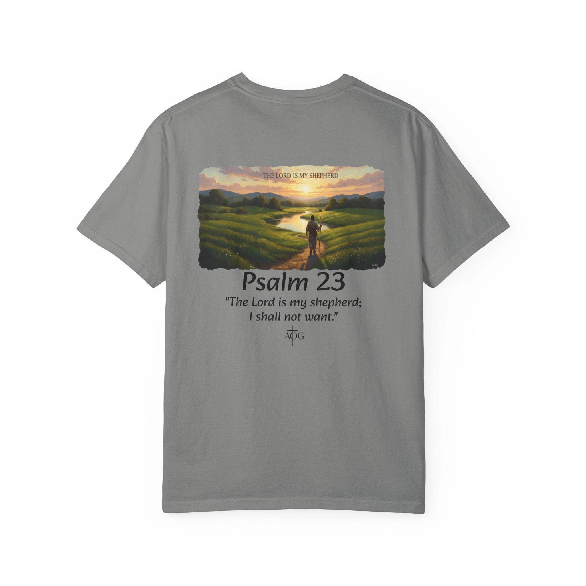 Inspirational Bible Verse T-Shirt, Faith Apparel, Christian Gift, Psalm 23 Shirt, Unisex Clothing