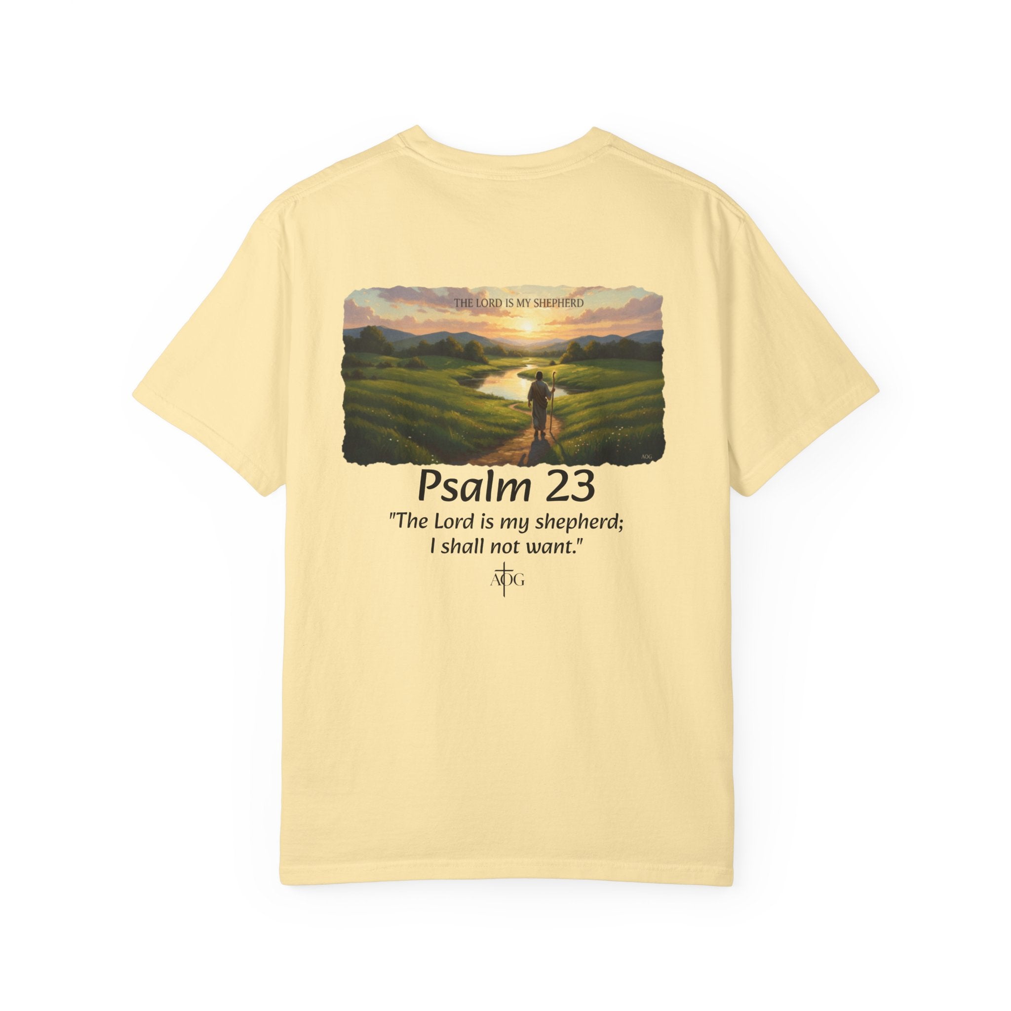 Inspirational Bible Verse T-Shirt, Faith Apparel, Christian Gift, Psalm 23 Shirt, Unisex Clothing