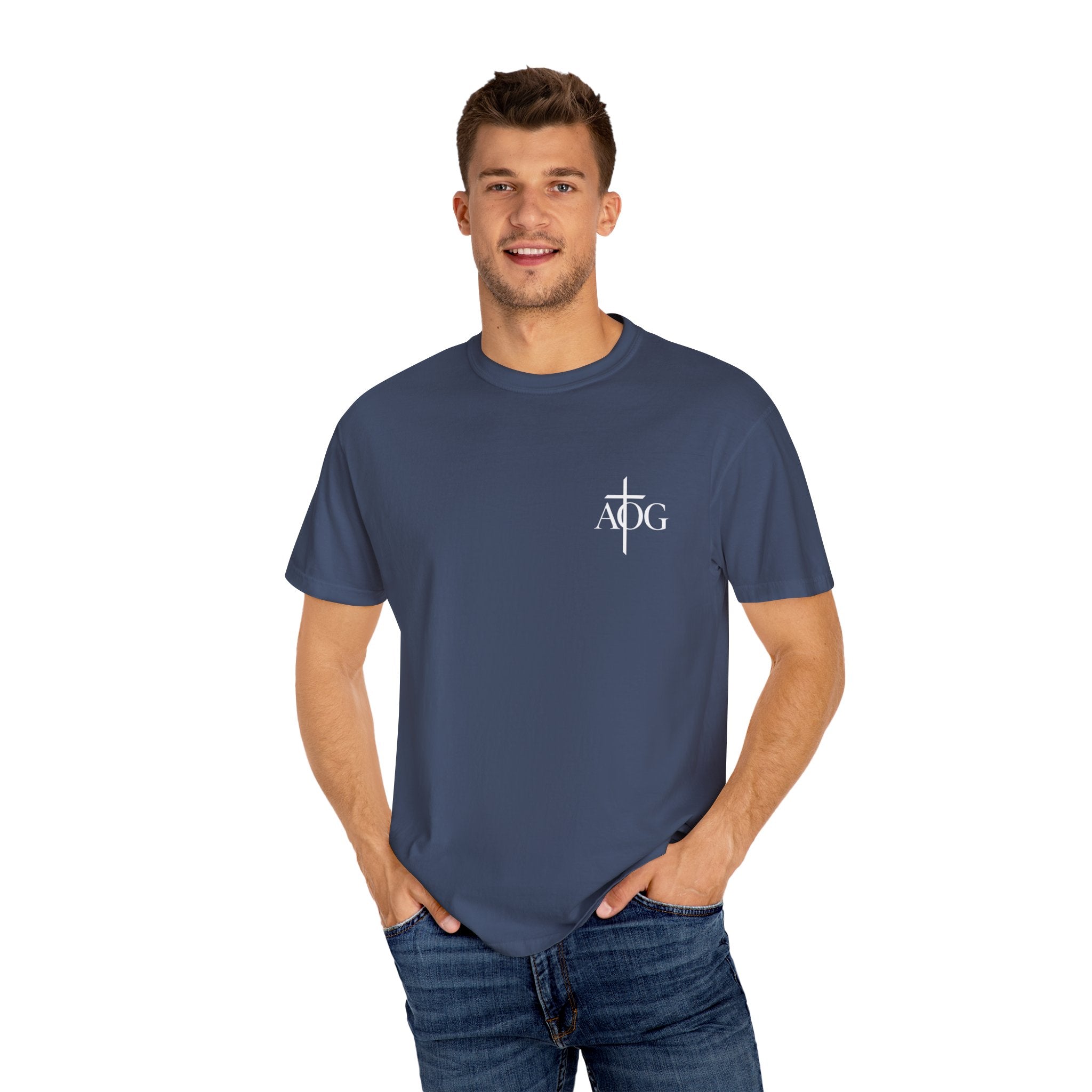 Garment-Dyed T-Shirt with Revelation 19:16 Design | Unisex Christian Tee | Faith-Based Apparel | Stylish Gift for Believers, Spiritual [...]