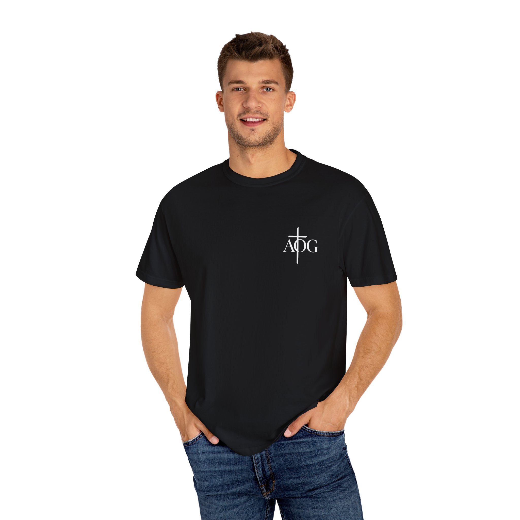 Garment-Dyed T-Shirt with Revelation 19:16 Design | Unisex Christian Tee | Faith-Based Apparel | Stylish Gift for Believers, Spiritual [...]