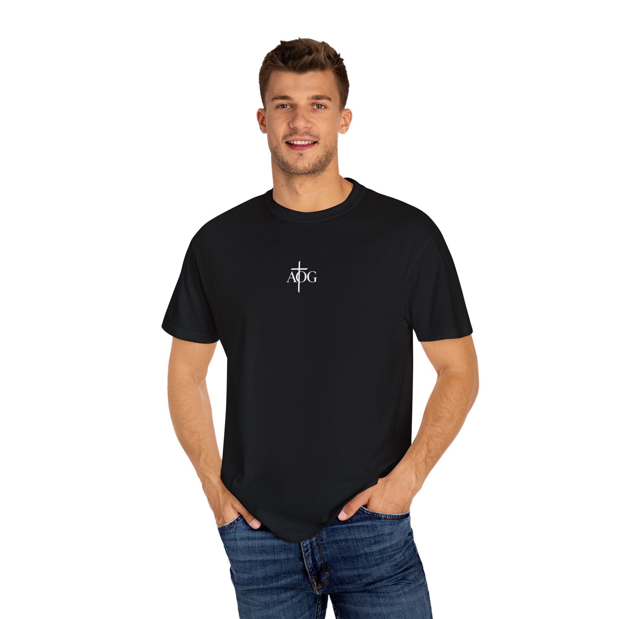 Garment-Dyed Unisex T-Shirt with Bold Design - Casualwear, Streetwear, Graphic Tee, Everyday Style, Gift for Him/Her