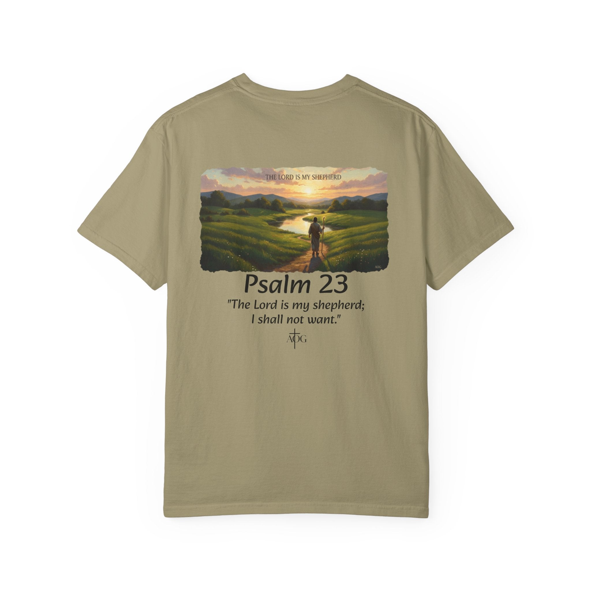 Inspirational Bible Verse T-Shirt, Faith Apparel, Christian Gift, Psalm 23 Shirt, Unisex Clothing