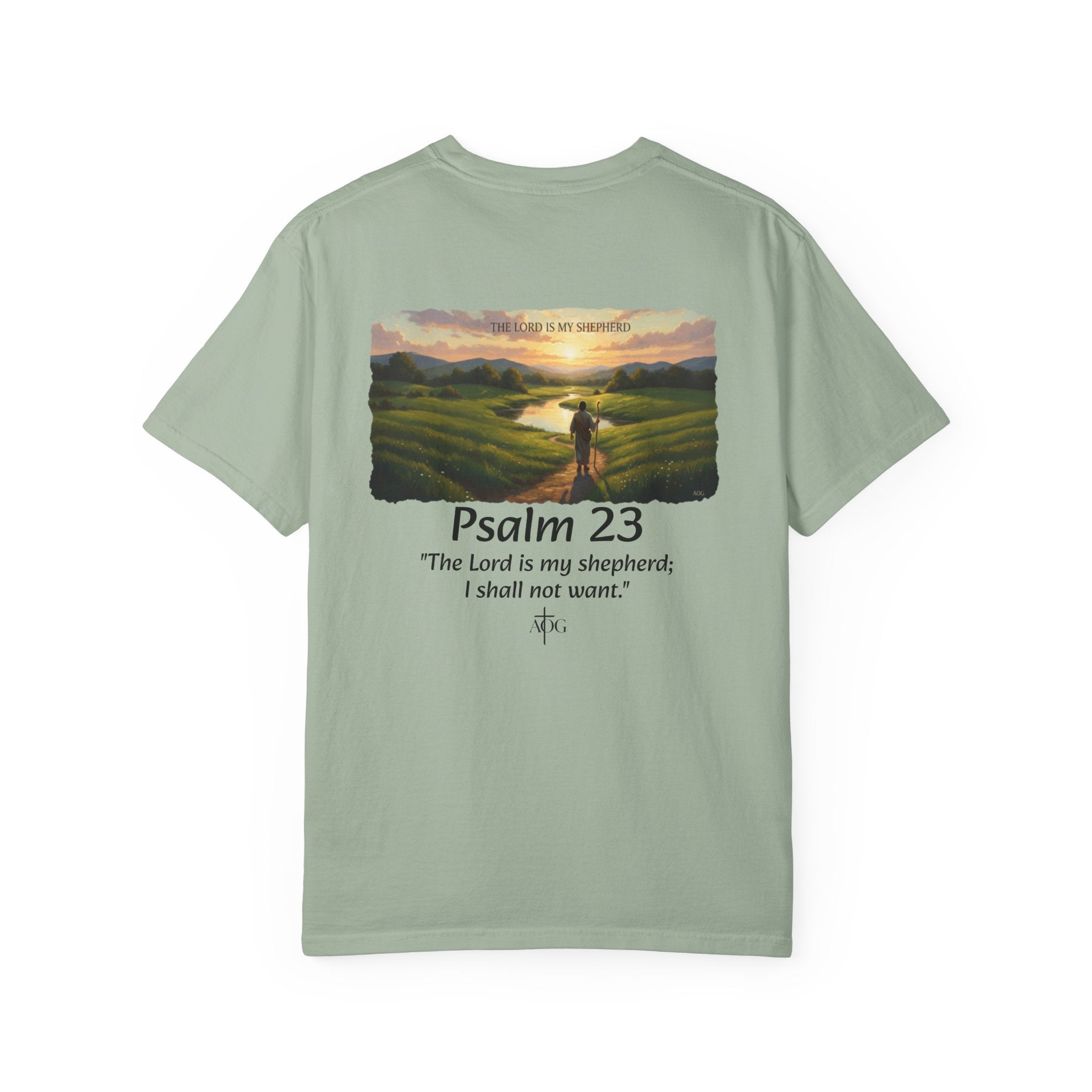 Inspirational Bible Verse T-Shirt, Faith Apparel, Christian Gift, Psalm 23 Shirt, Unisex Clothing