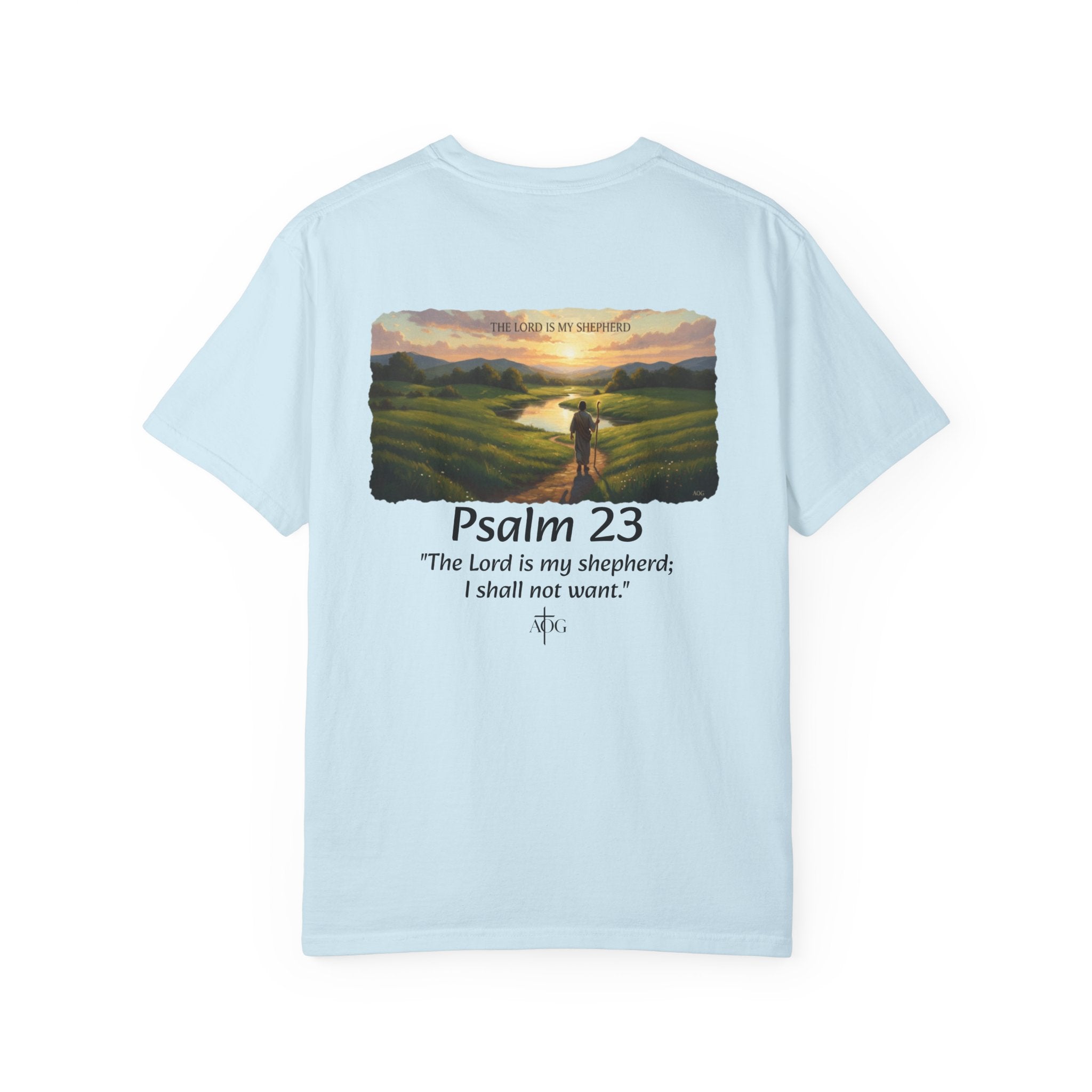 Inspirational Bible Verse T-Shirt, Faith Apparel, Christian Gift, Psalm 23 Shirt, Unisex Clothing